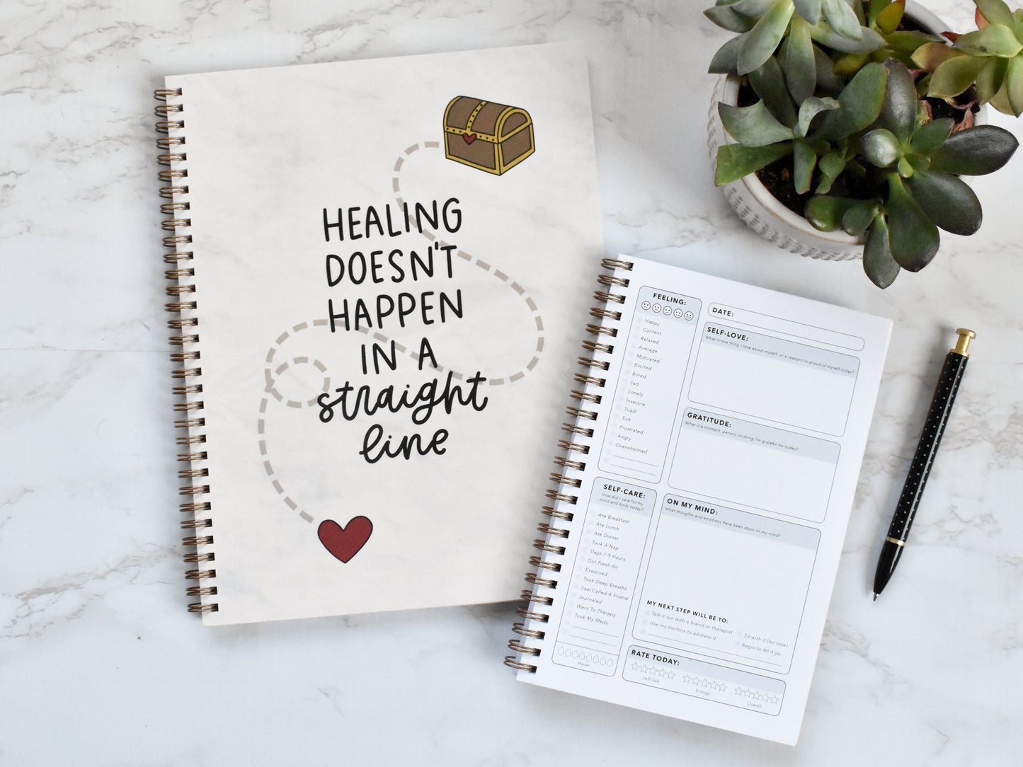 Healing / Straight Line Mental Health Journal