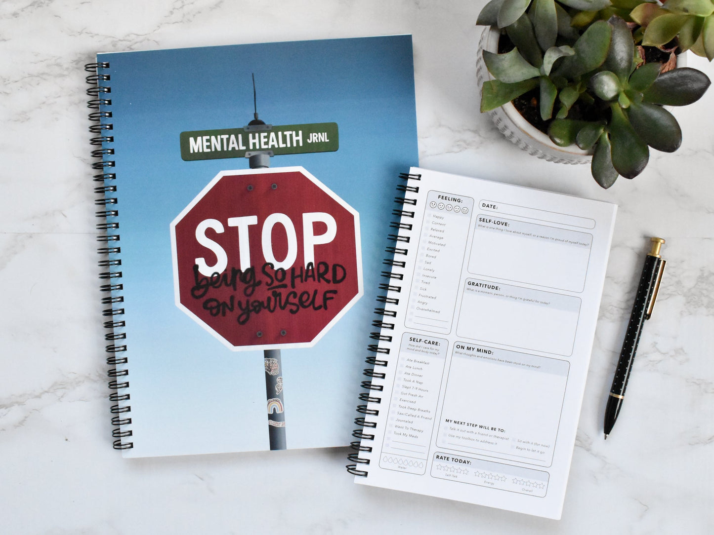 Stop Being So Hard On Yourself Mental Health Journal
