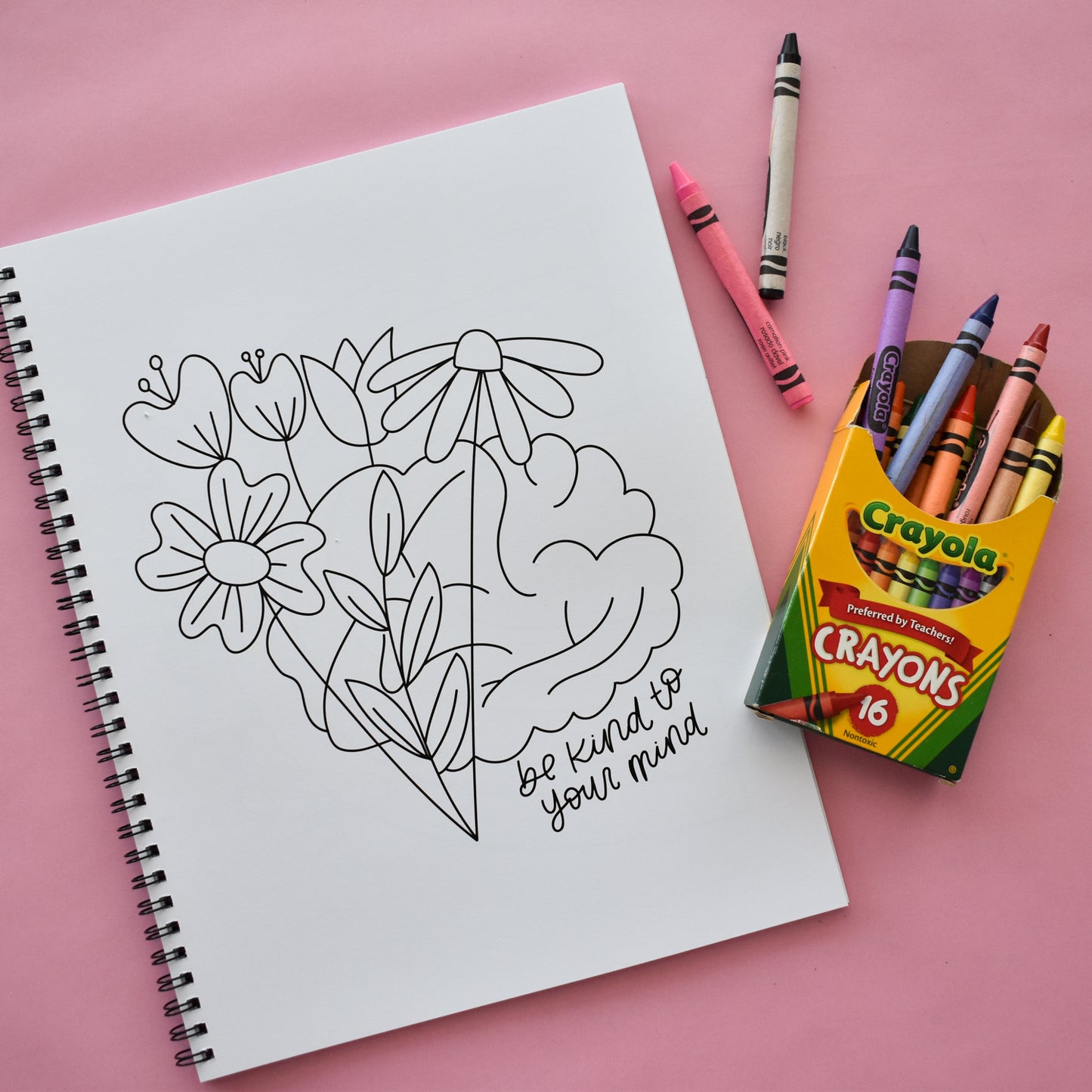 Mental Health Coloring Book