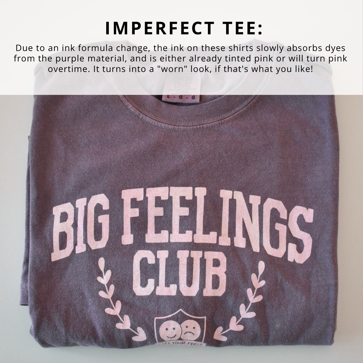IMPERFECT Big Feelings Club Tee (Violet)