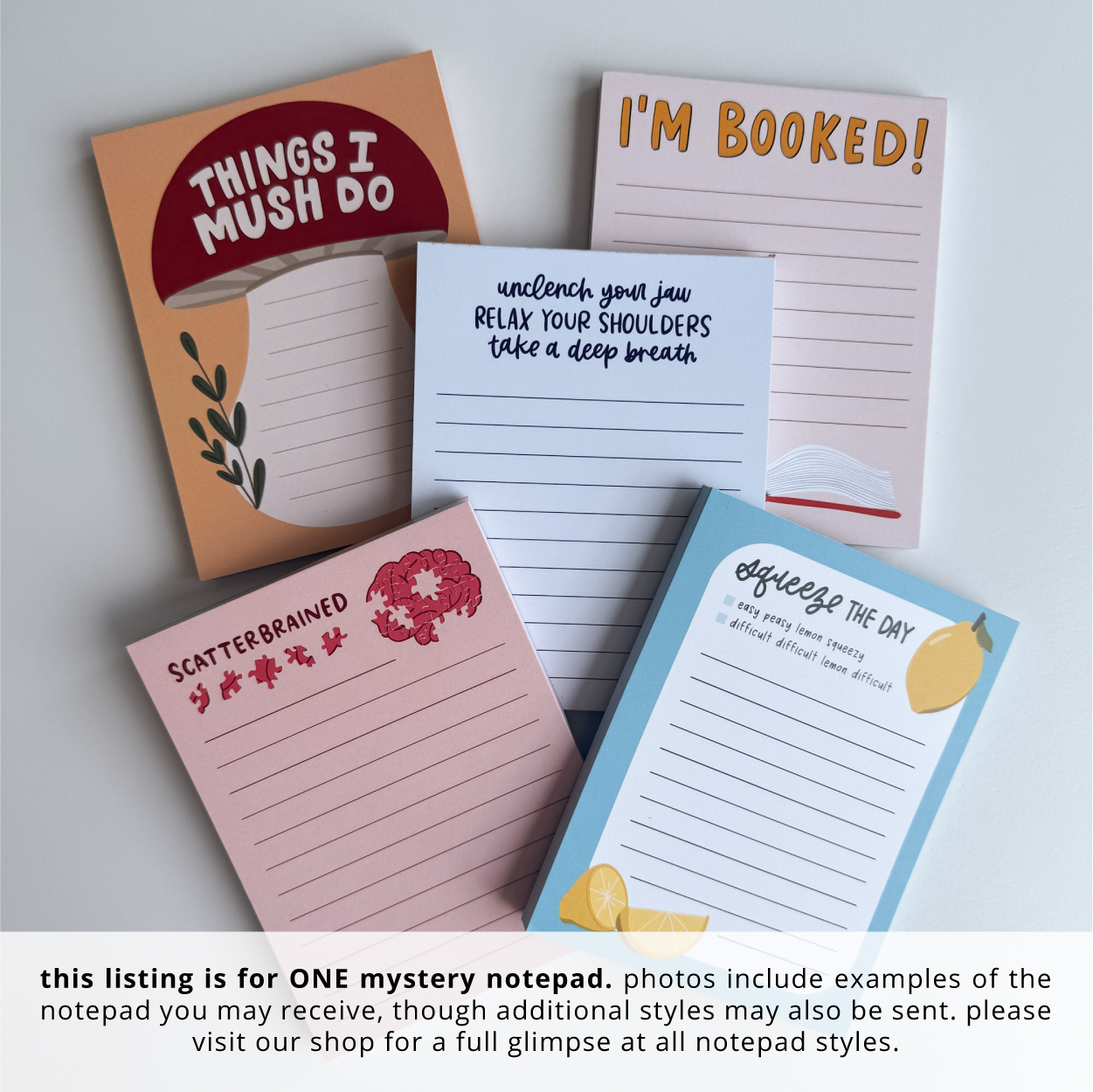 IMPERFECT Mystery Notepads