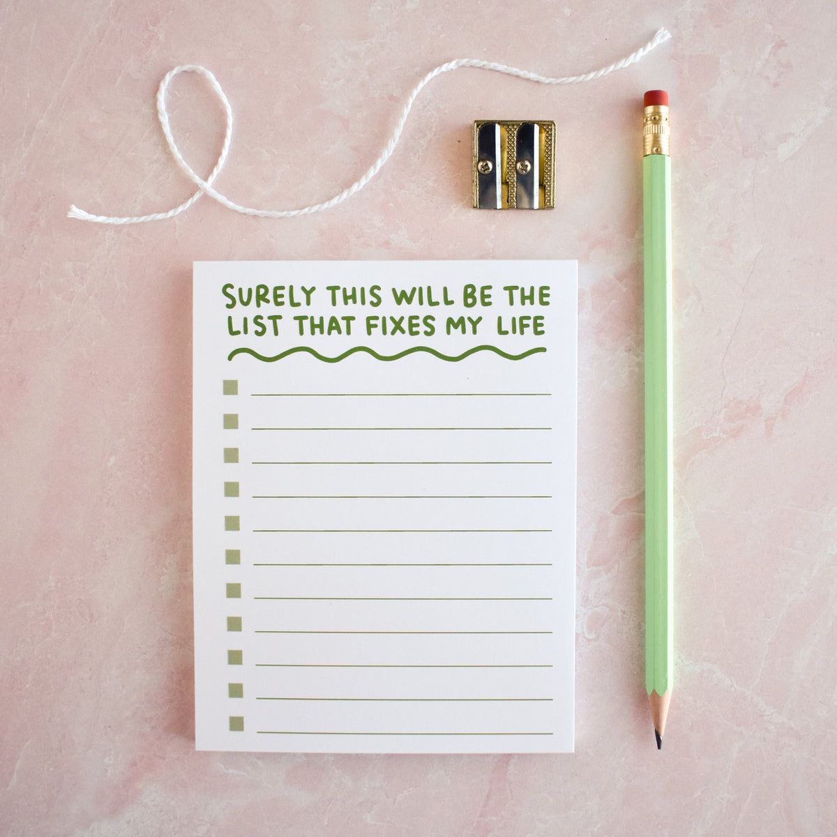 This List Will Fix My Life Notepad | Funny Desk Decor for Office – Kyn ...