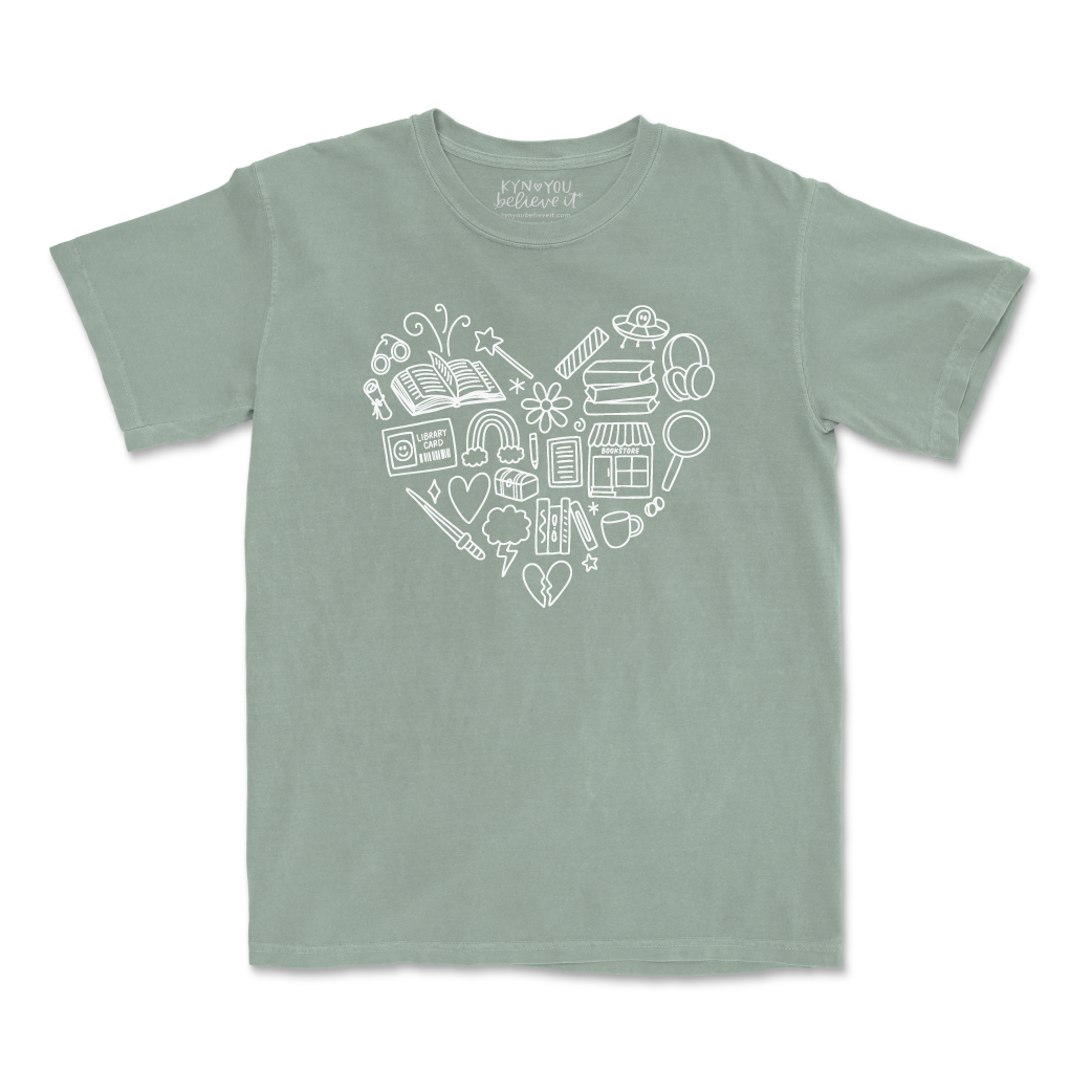 Reading Heart Tee (Bay)