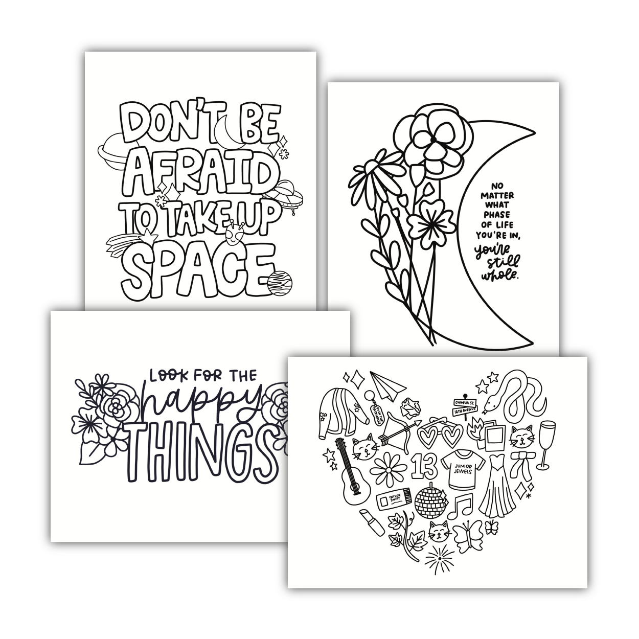 Birthday Collection Coloring Sheets (Digital Download)