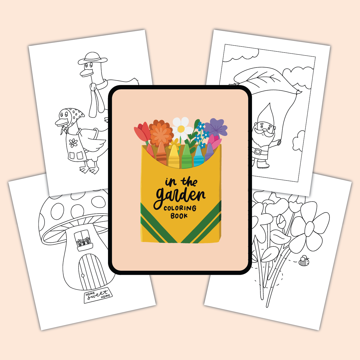 Digital In The Garden Coloring Book