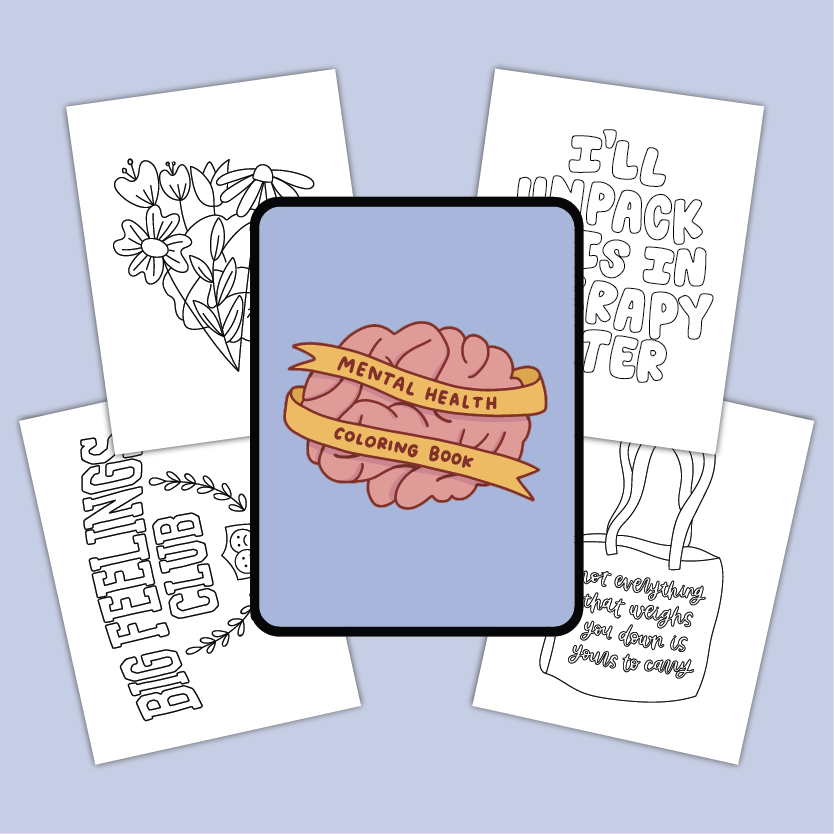 Digital Mental Health Coloring Book