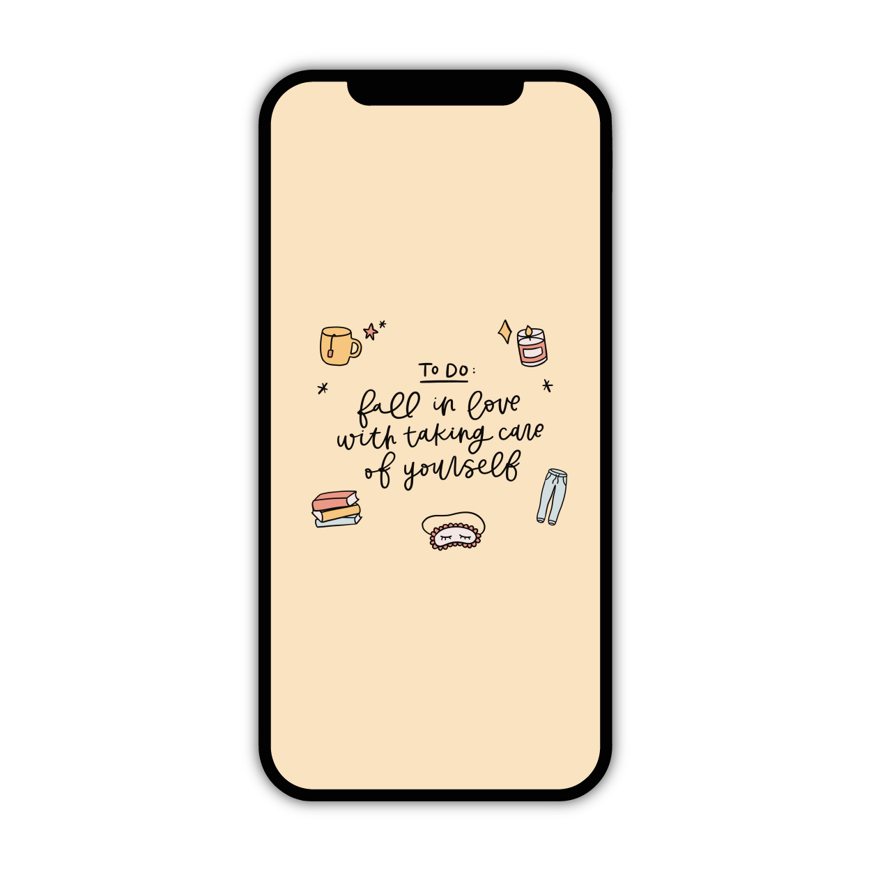 Fall in Love Phone Wallpaper