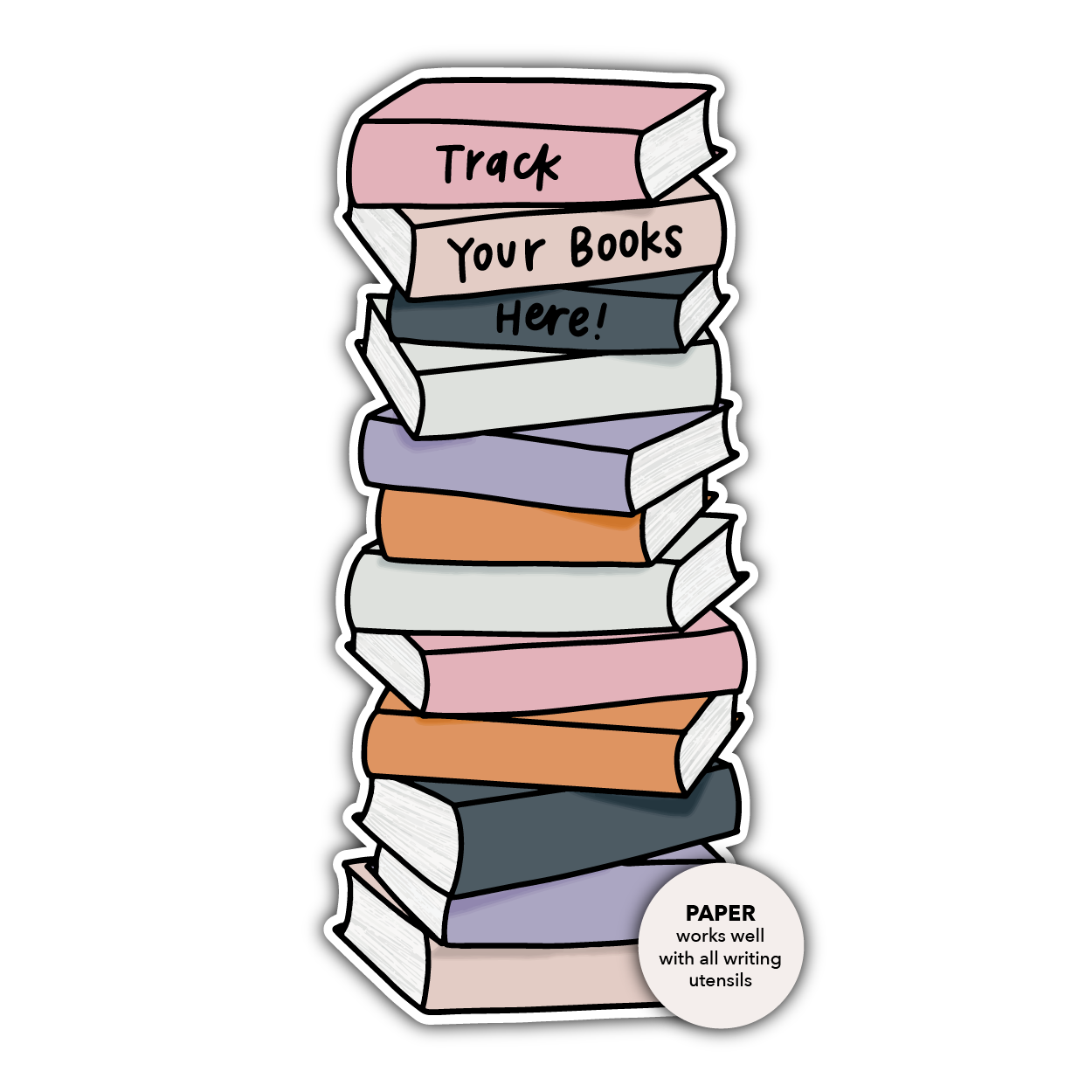 Book Stack Bookmark (Halloween)