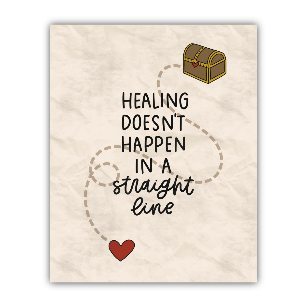 Healing / Straight Line Print