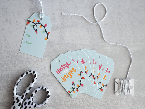 Merry and Bright Gift Tags