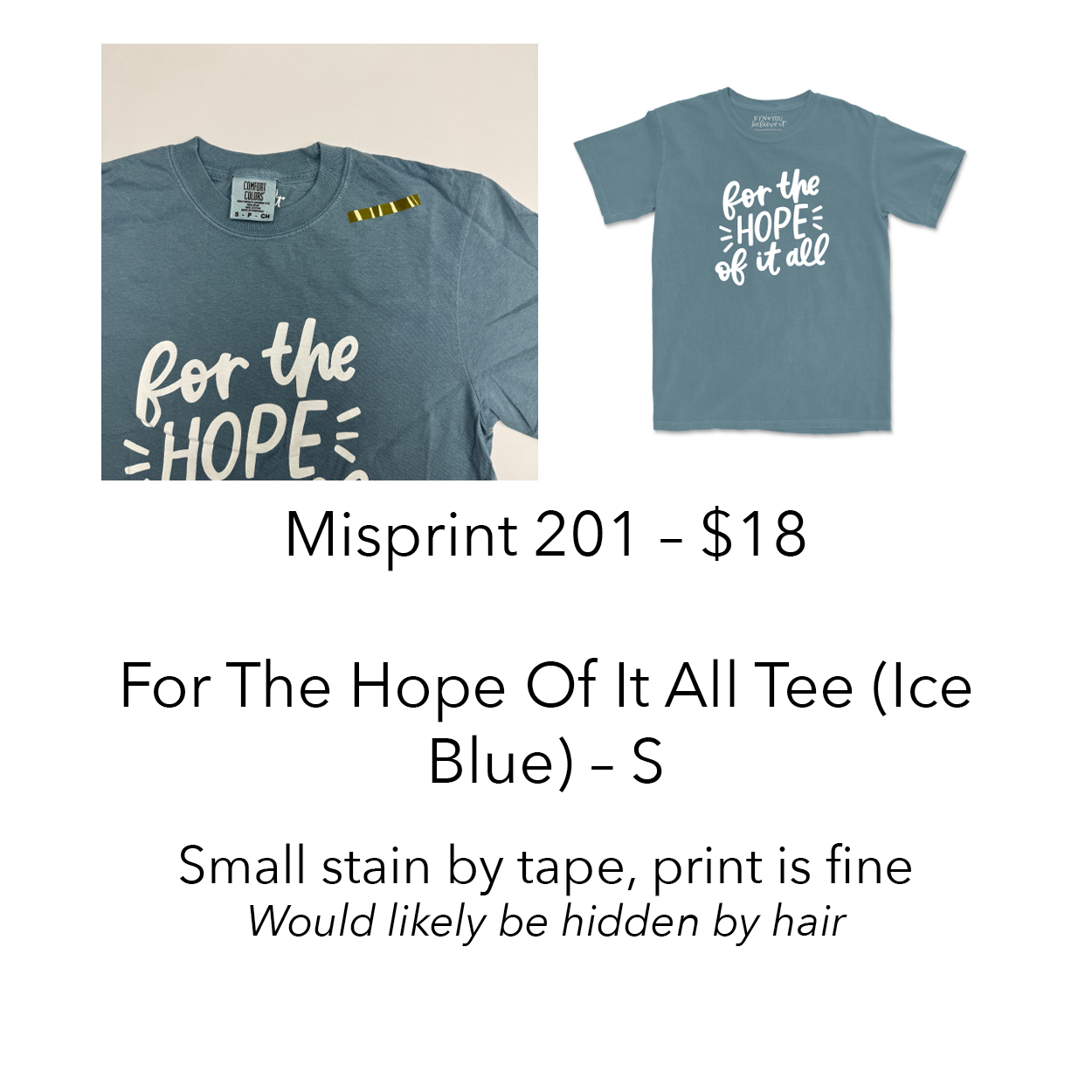 Imperfect / Misprint Apparel - S
