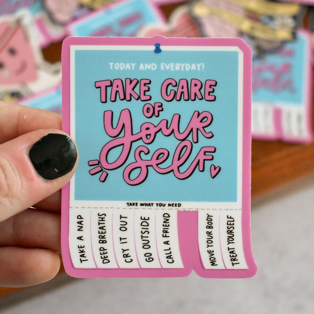 Take Care of Yourself Flyer Sticker