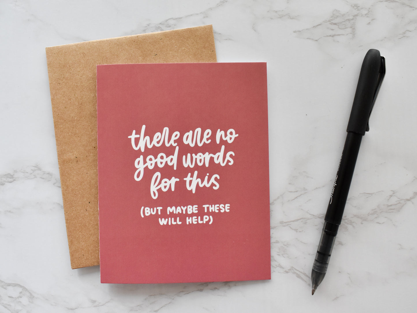 No Good Words Card