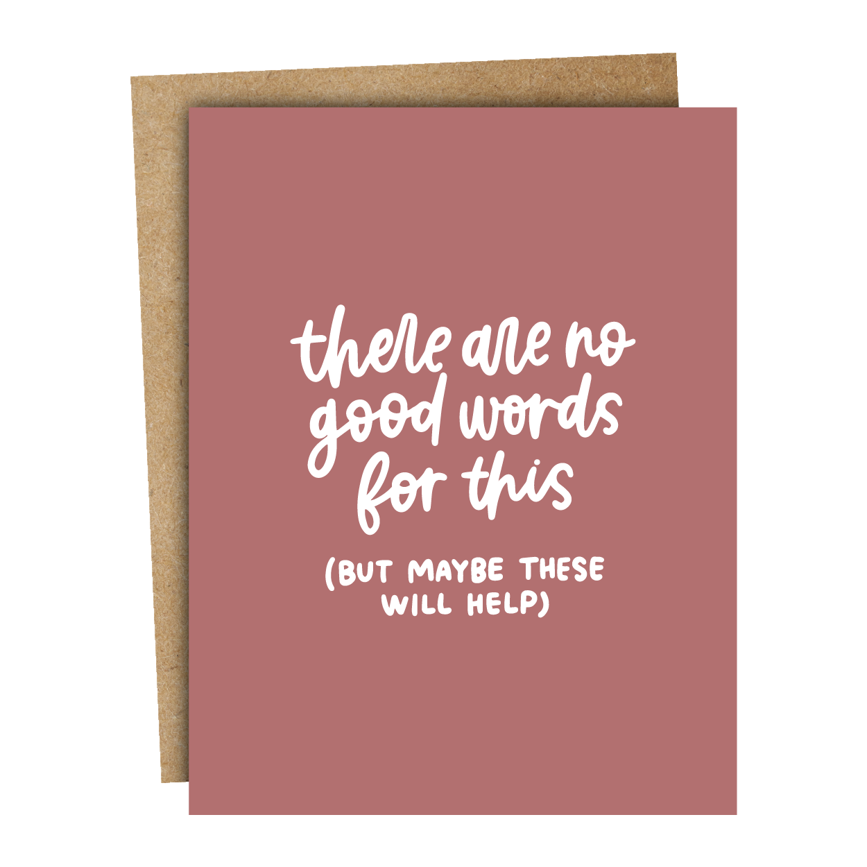 No Good Words Card