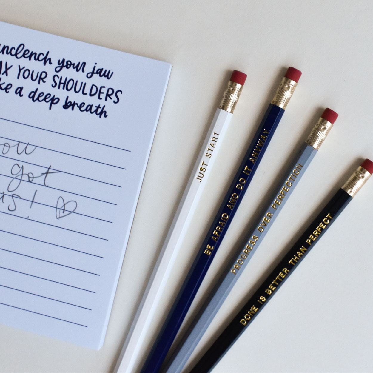 Progress Over Perfection Pencil Pack