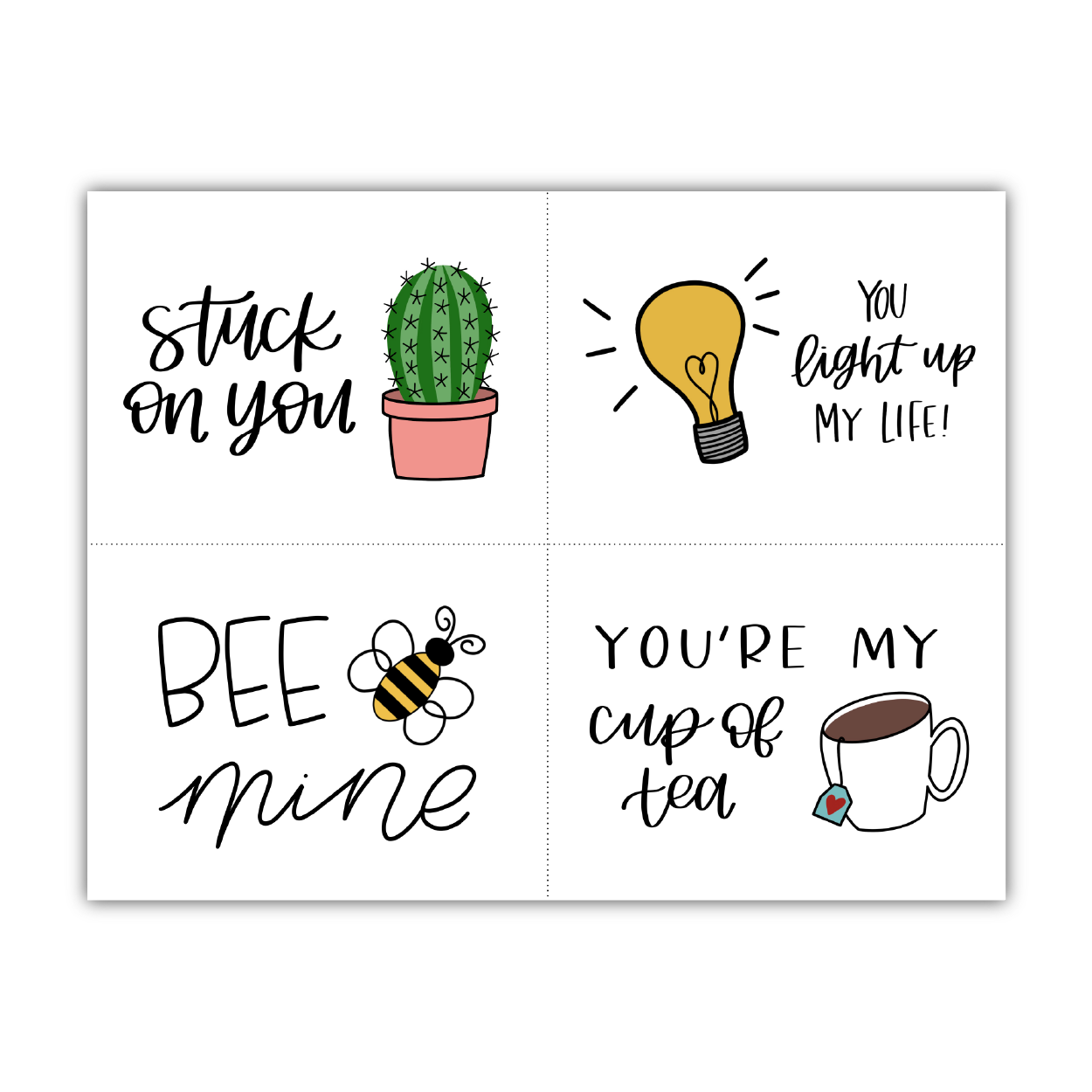 Punny Valentine's Cards (Digital Download)
