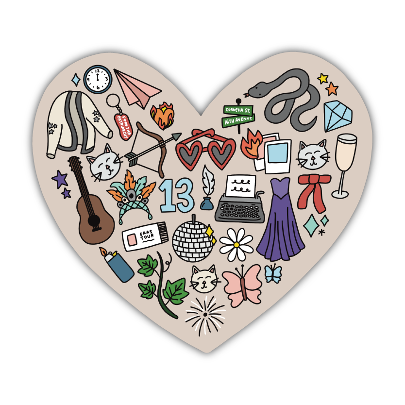 Eras Heart Sticker
