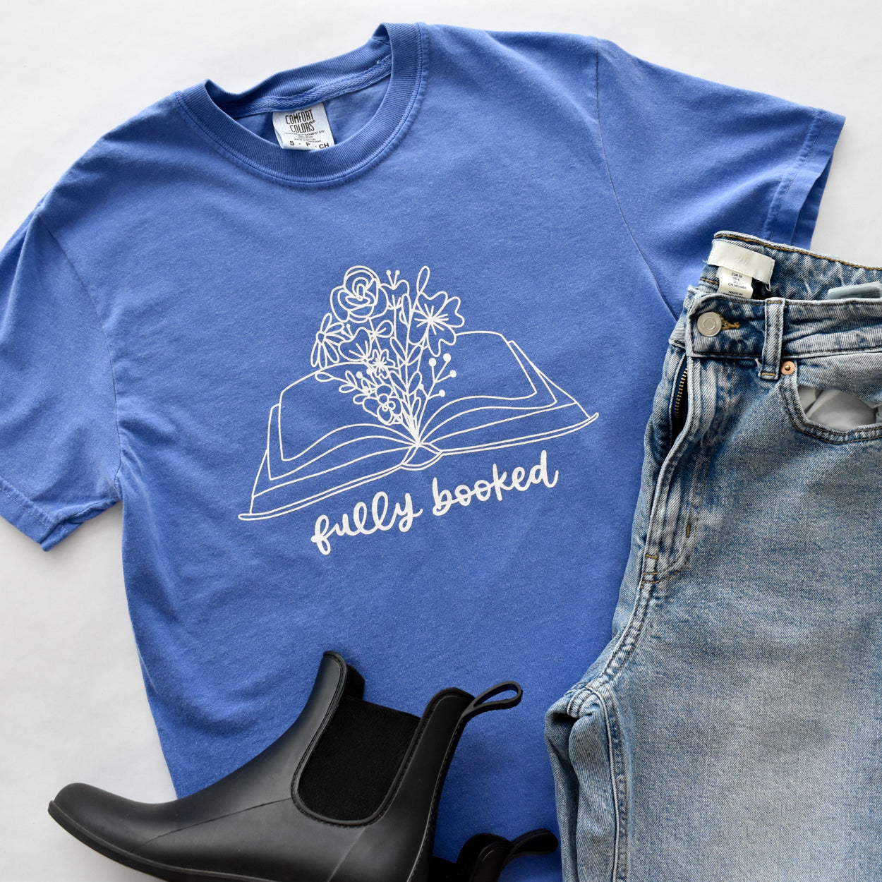 Fully Booked Tee (Royal Blue)
