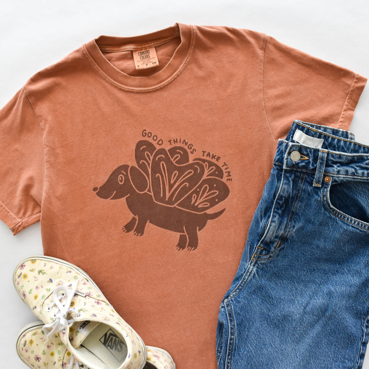 Good Things Take Time Weenie Dog Tee