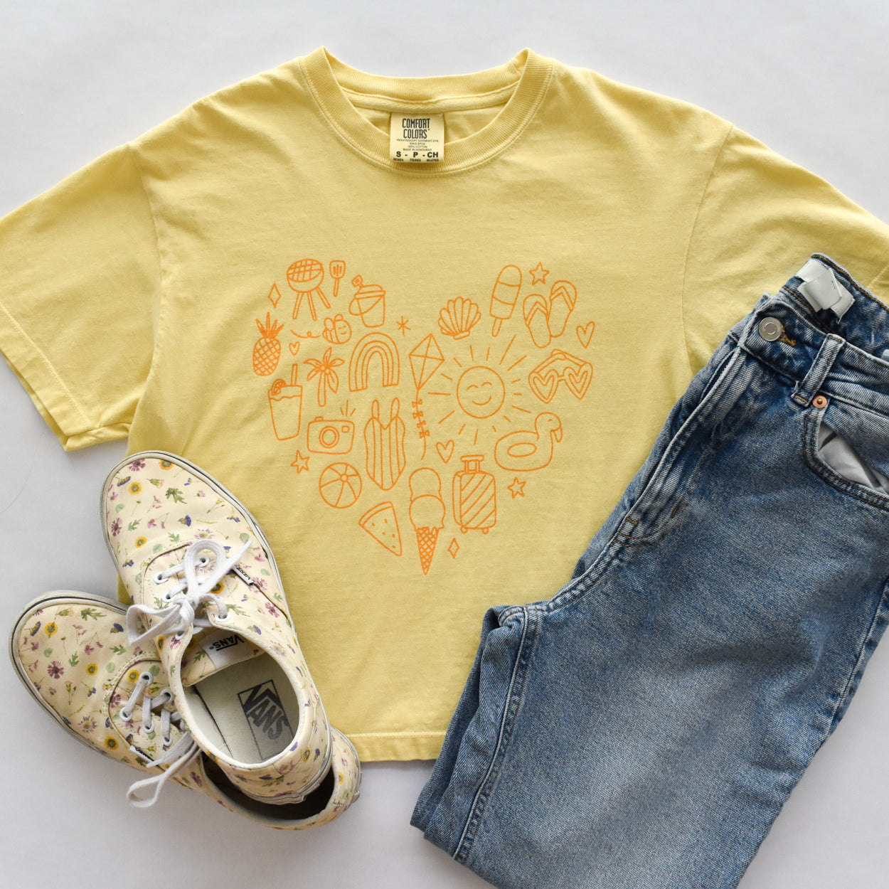 Summer Heart Cropped Tee