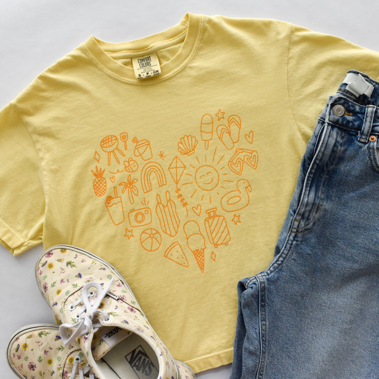 Summer Heart Cropped Tee