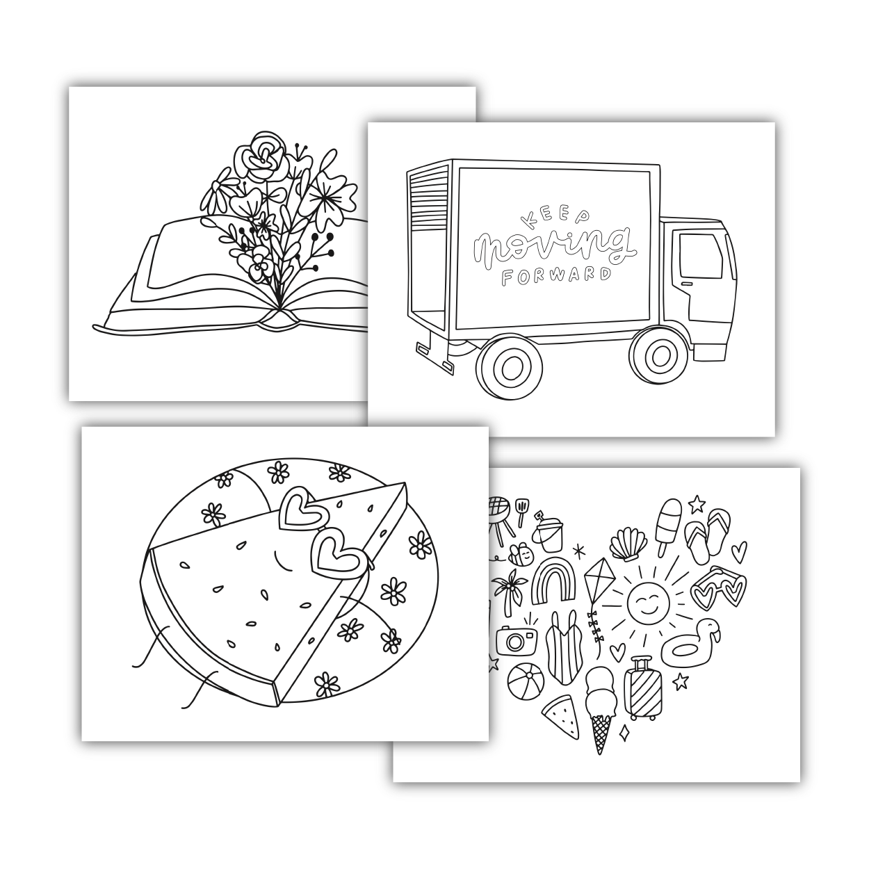 Summer Coloring Sheets (Digital Download)