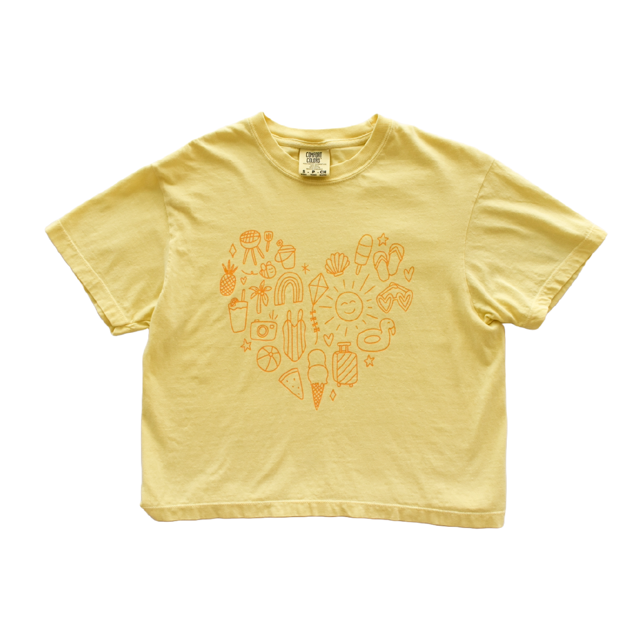 Summer Heart Cropped Tee
