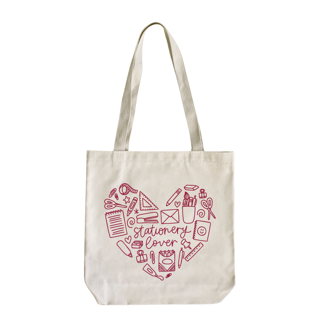 Stationery Lover Tote (Cream)
