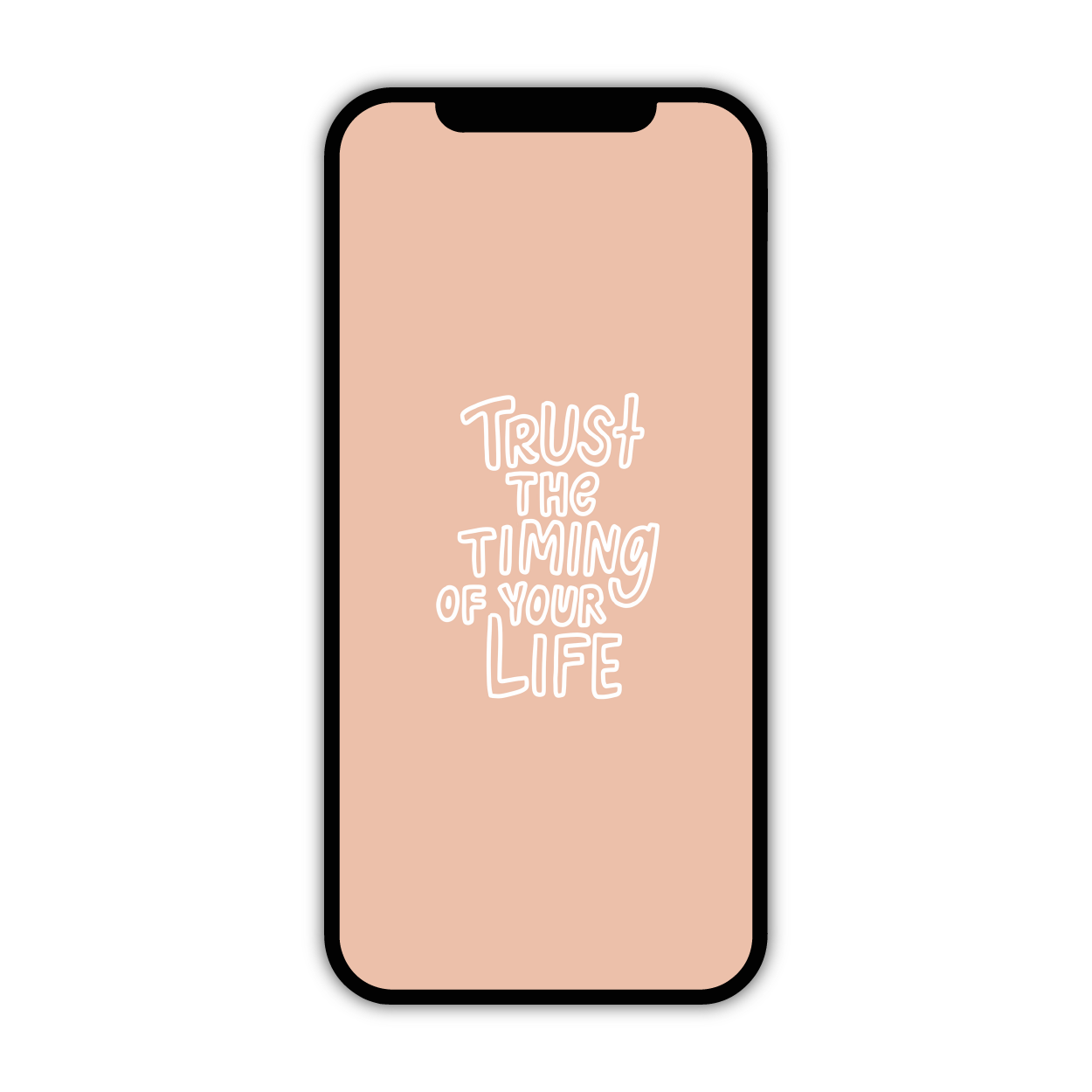 Trust the Timing Phone Wallpaper
