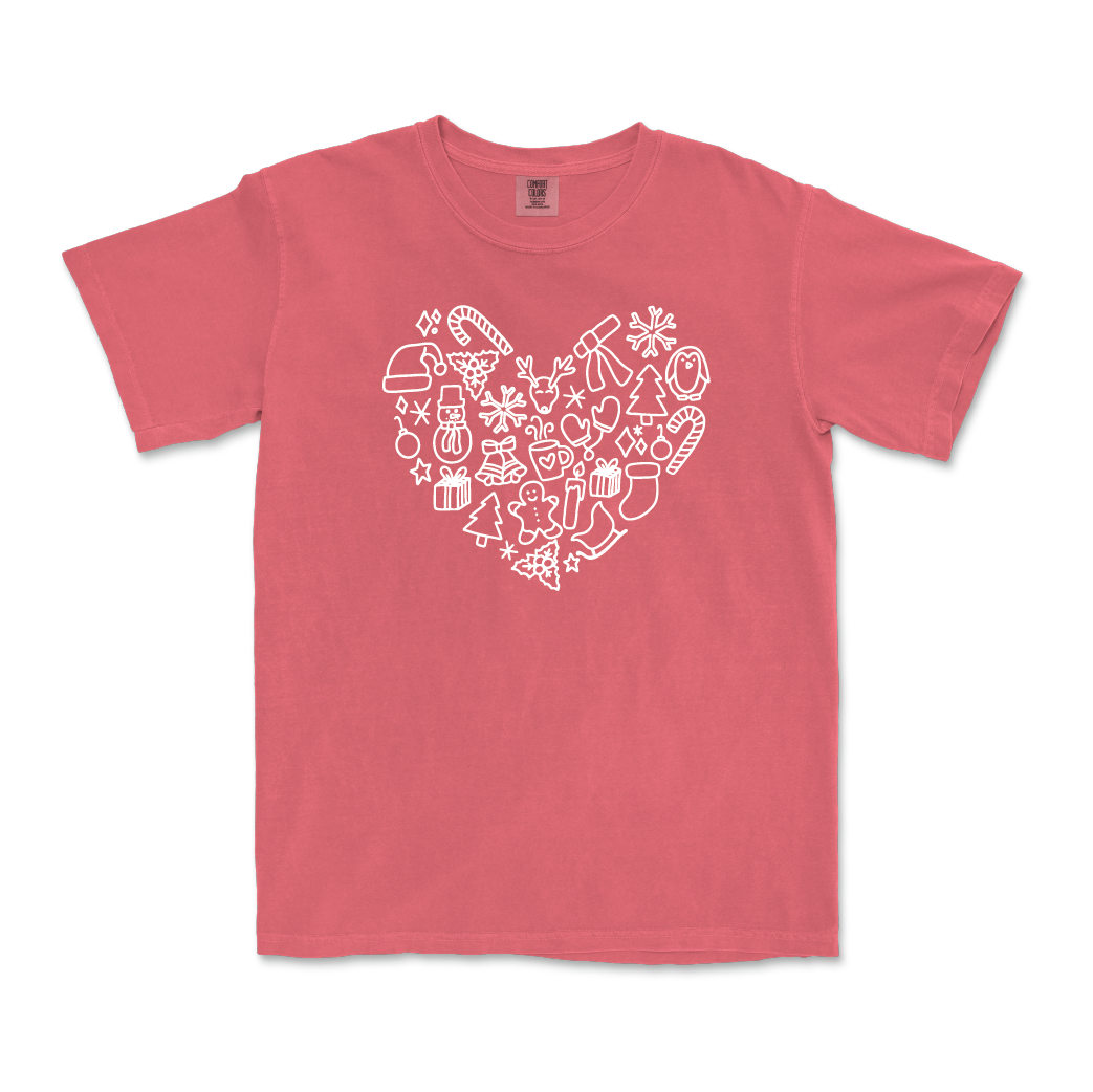 Christmas Heart Tee