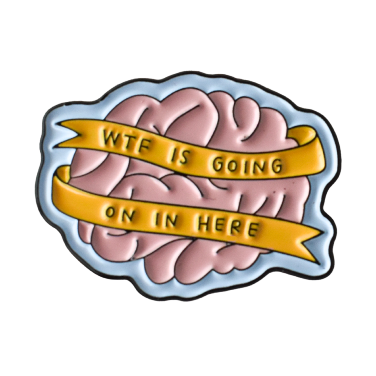 WTF Brain Pin