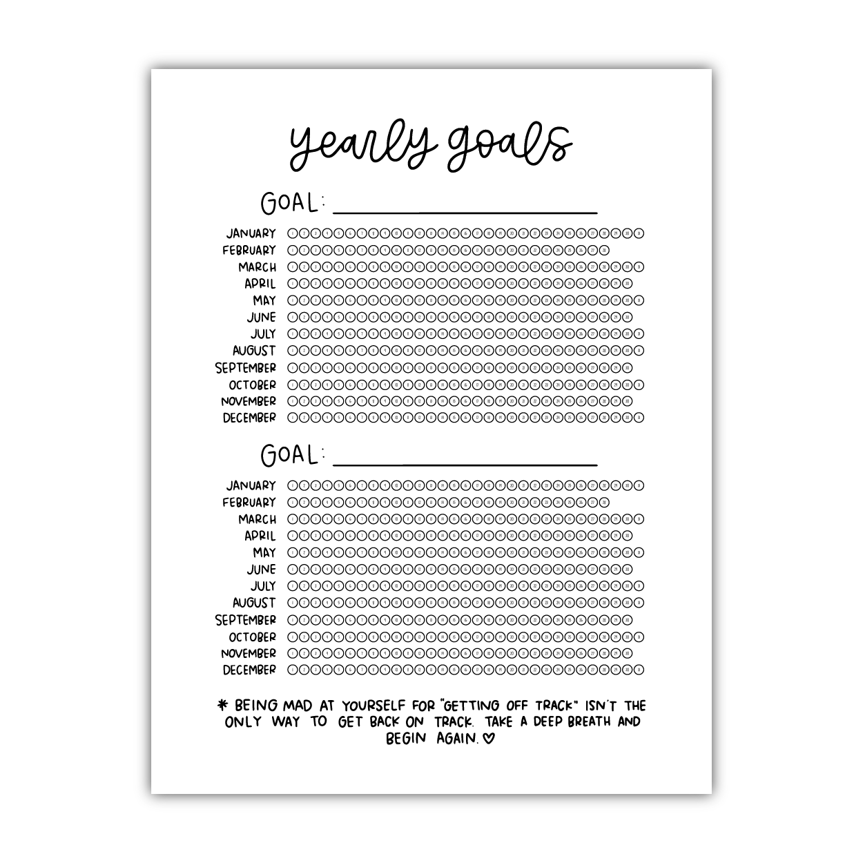 Yearly Habit Tracker