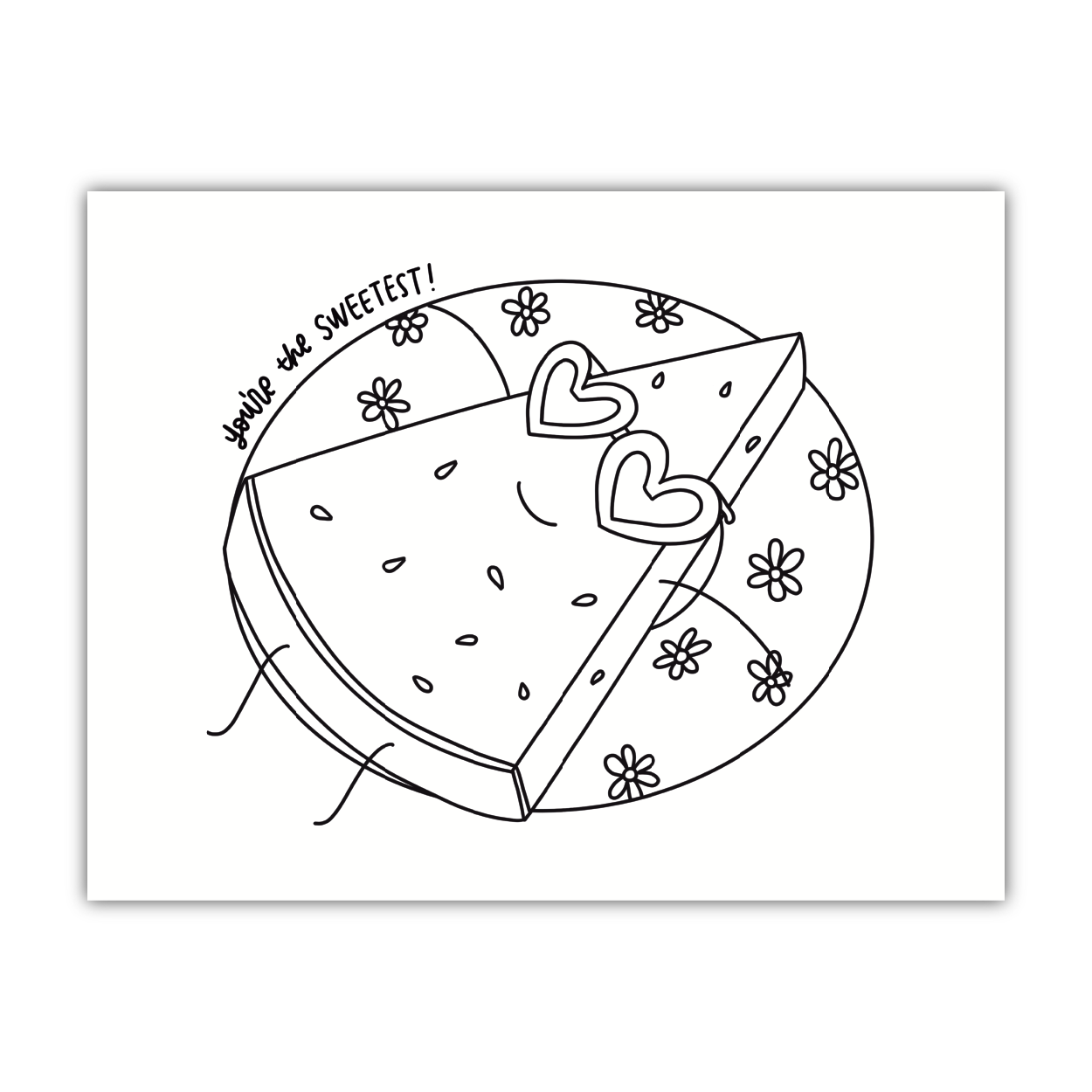 You're the Sweetest Coloring Sheet