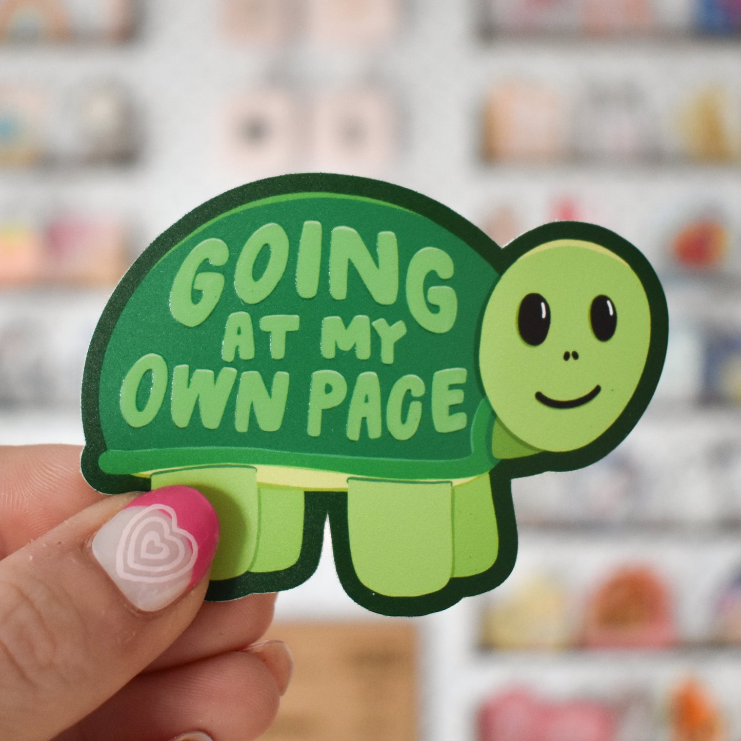Going At My Own Pace Turtle Sticker