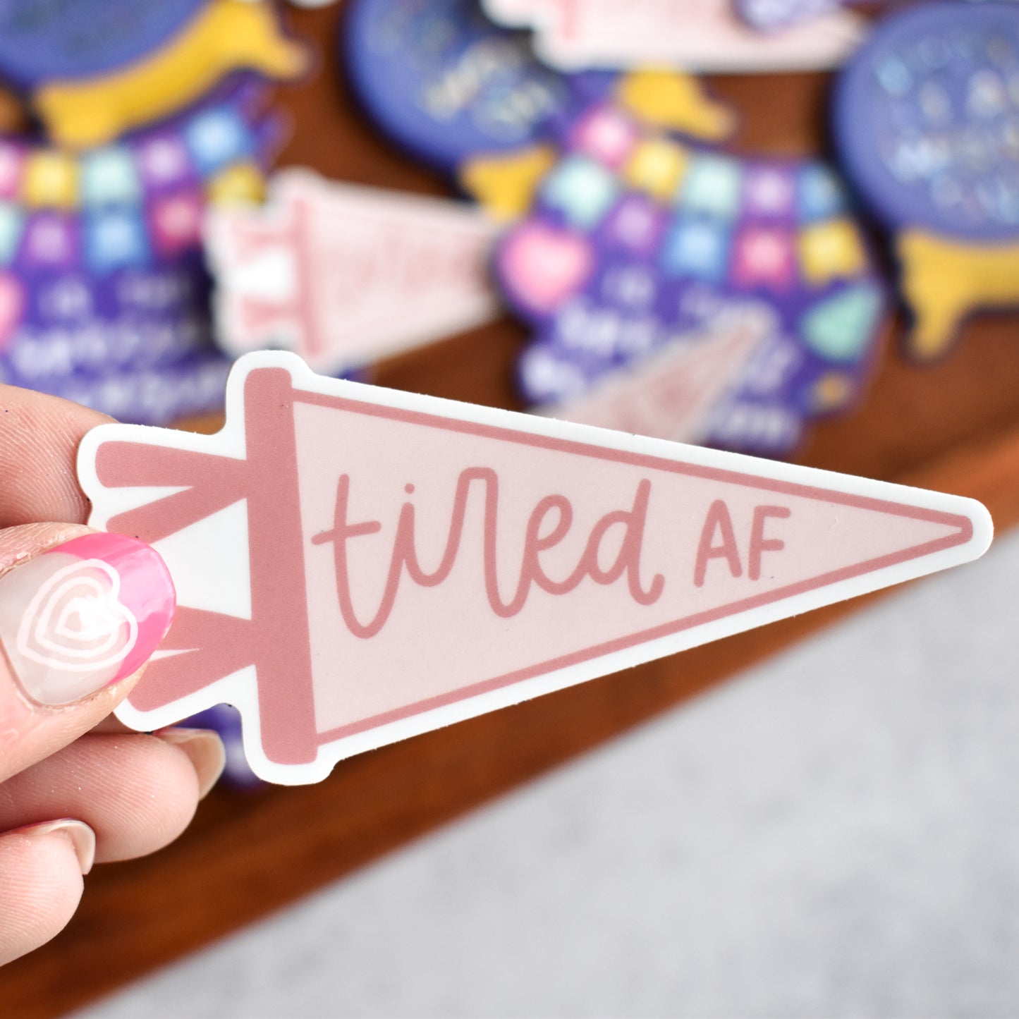 Tired AF Sticker