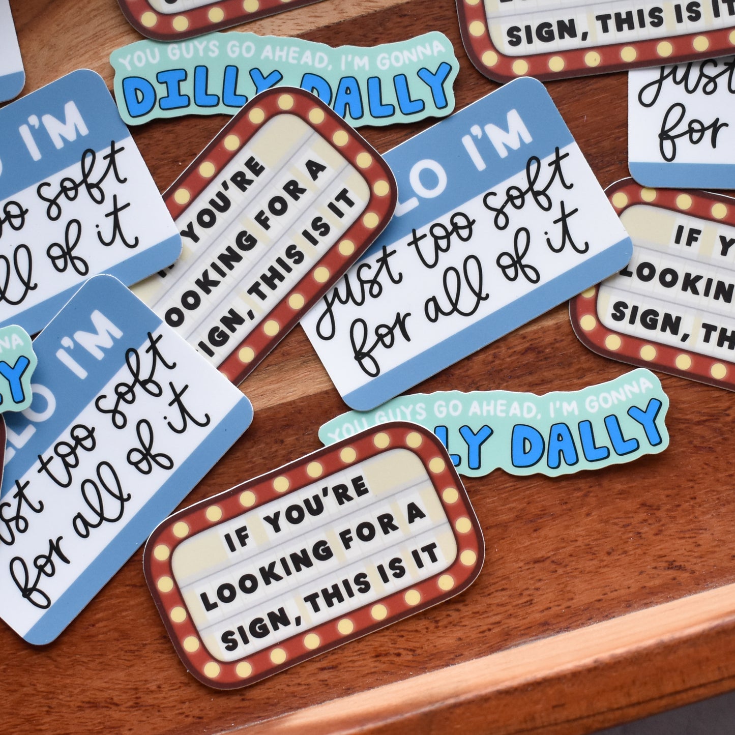 Dilly Dally Sticker