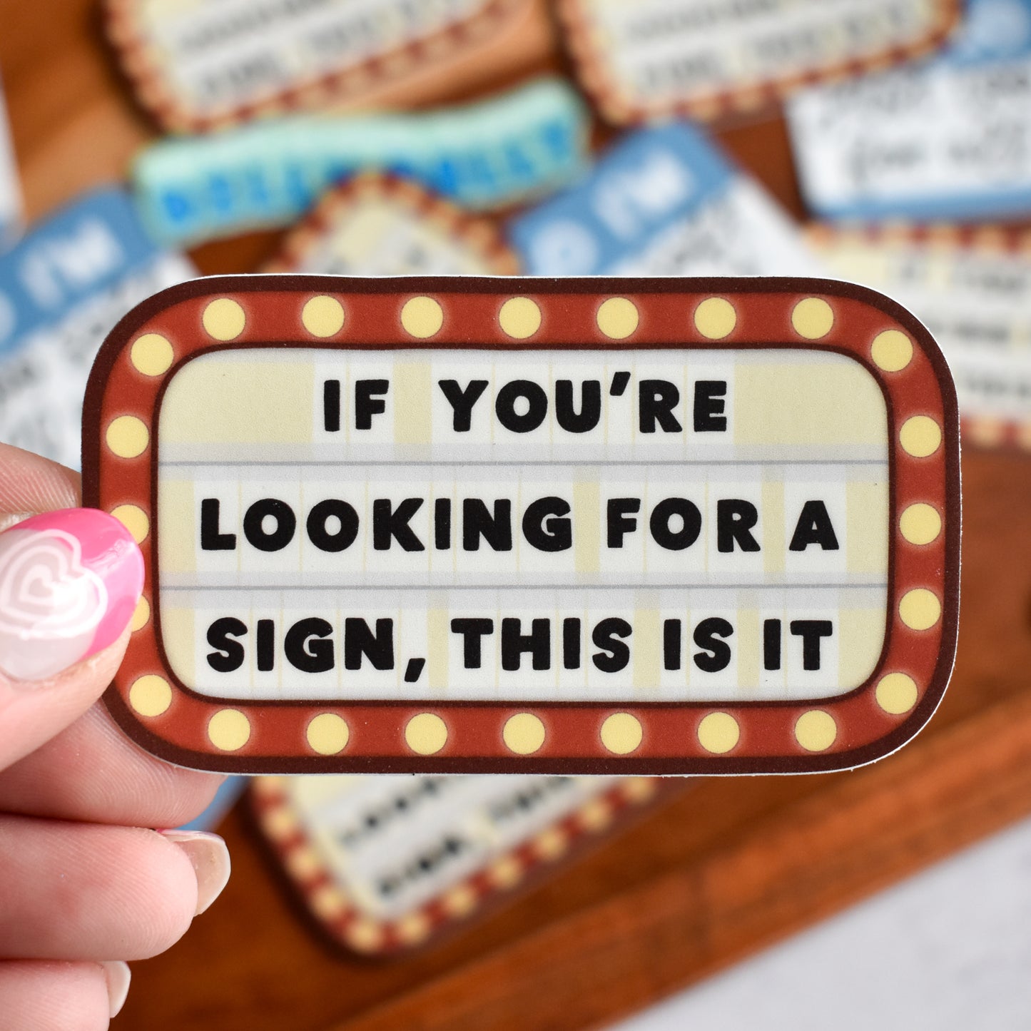 Looking for a Sign Sticker