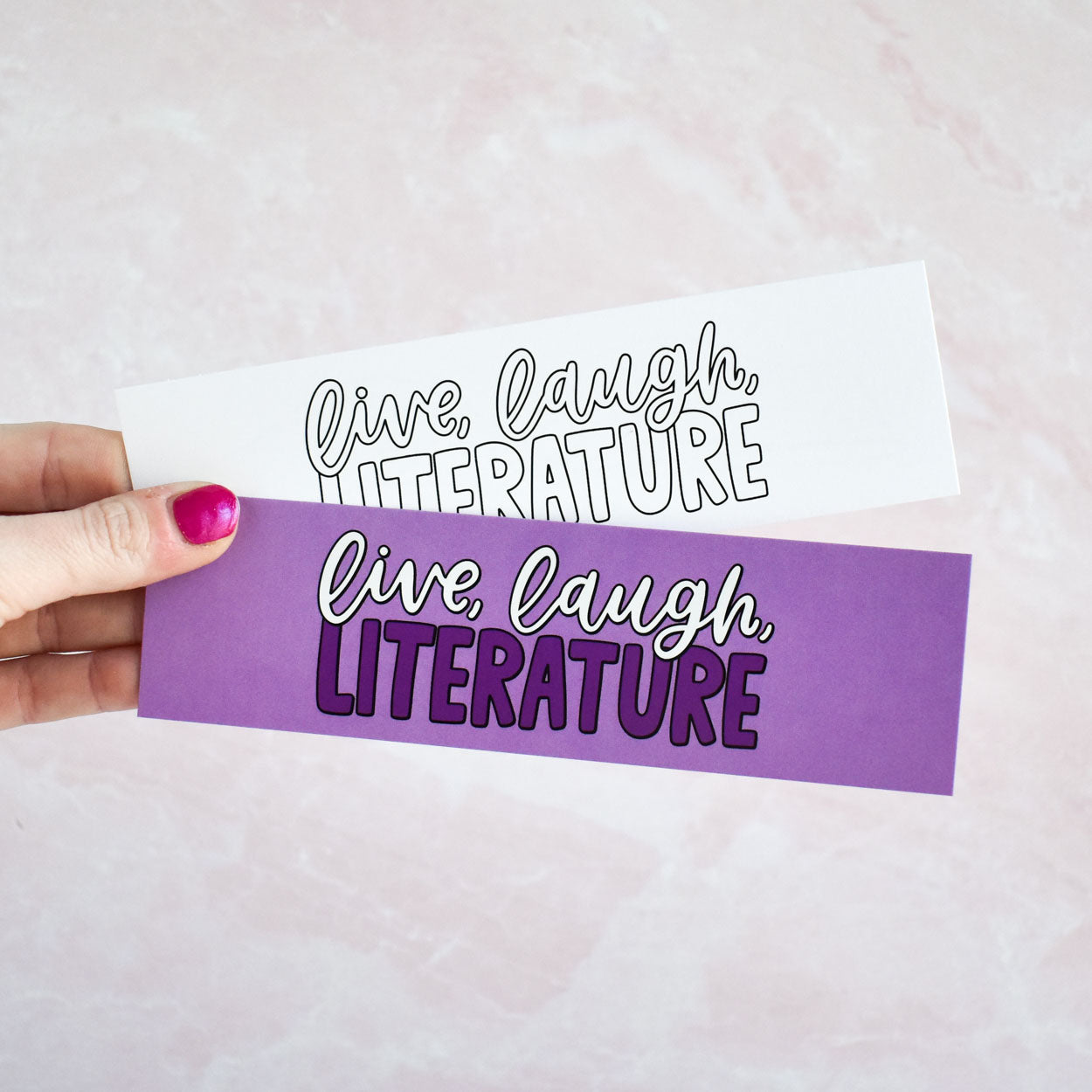 Live Laugh Literature Bookmark