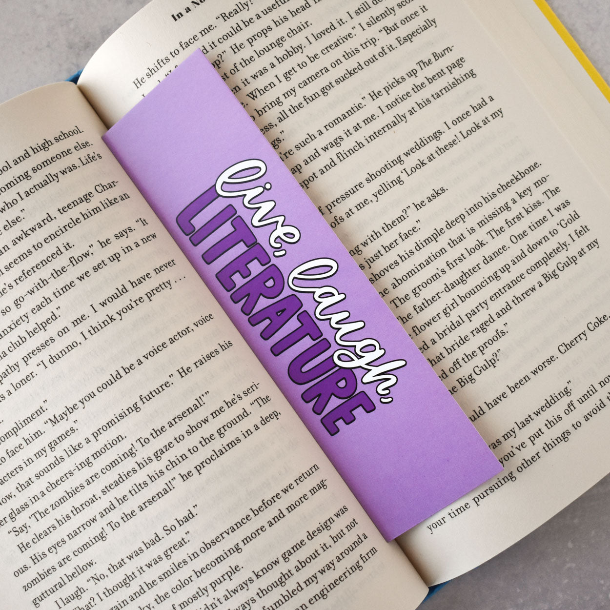 Live Laugh Literature Bookmark