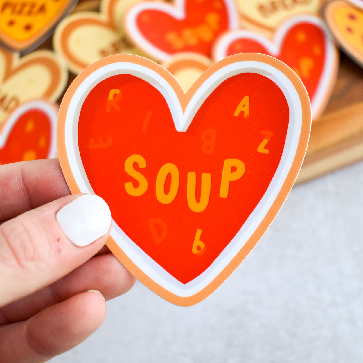 Soup Heart Sticker