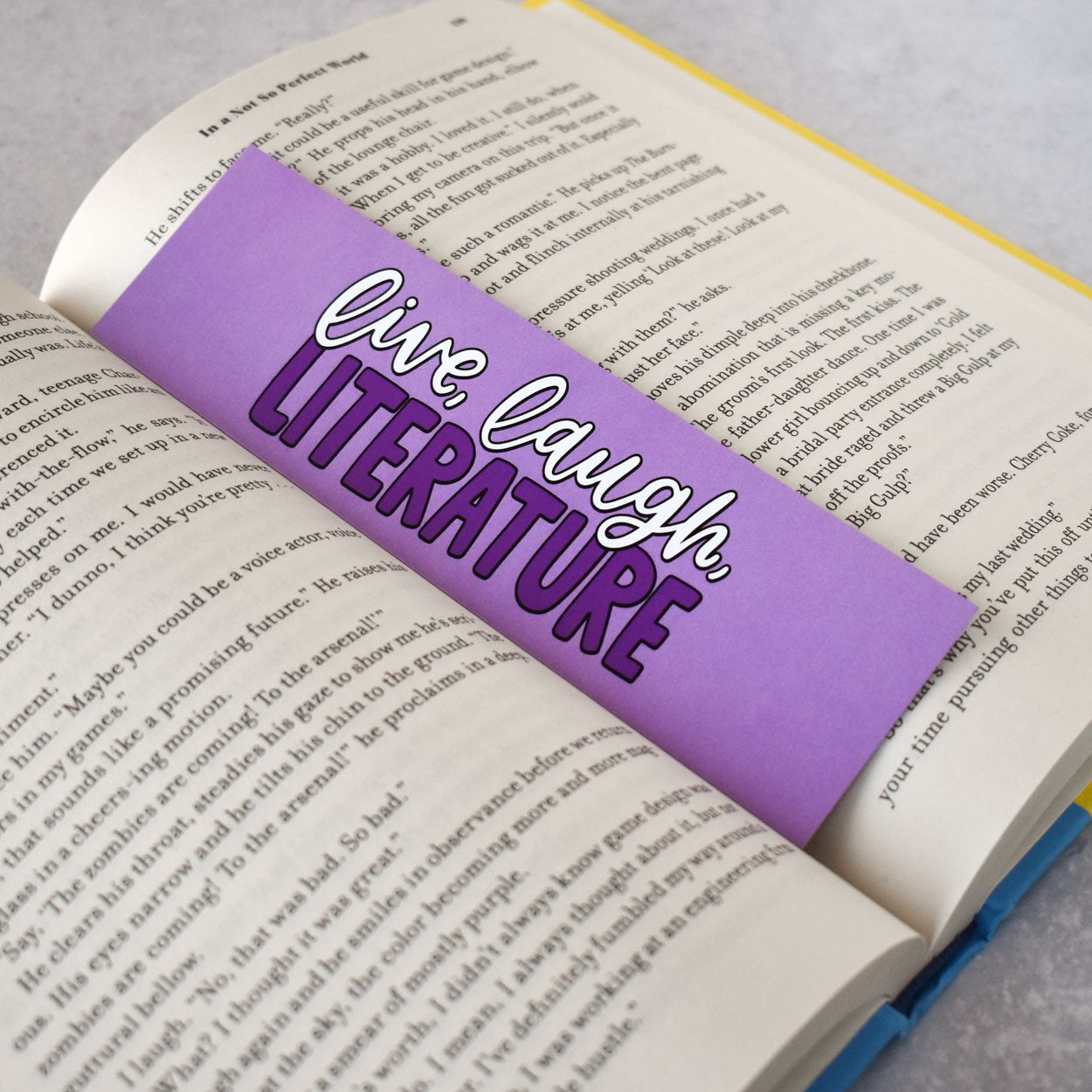 Live Laugh Literature Bookmark