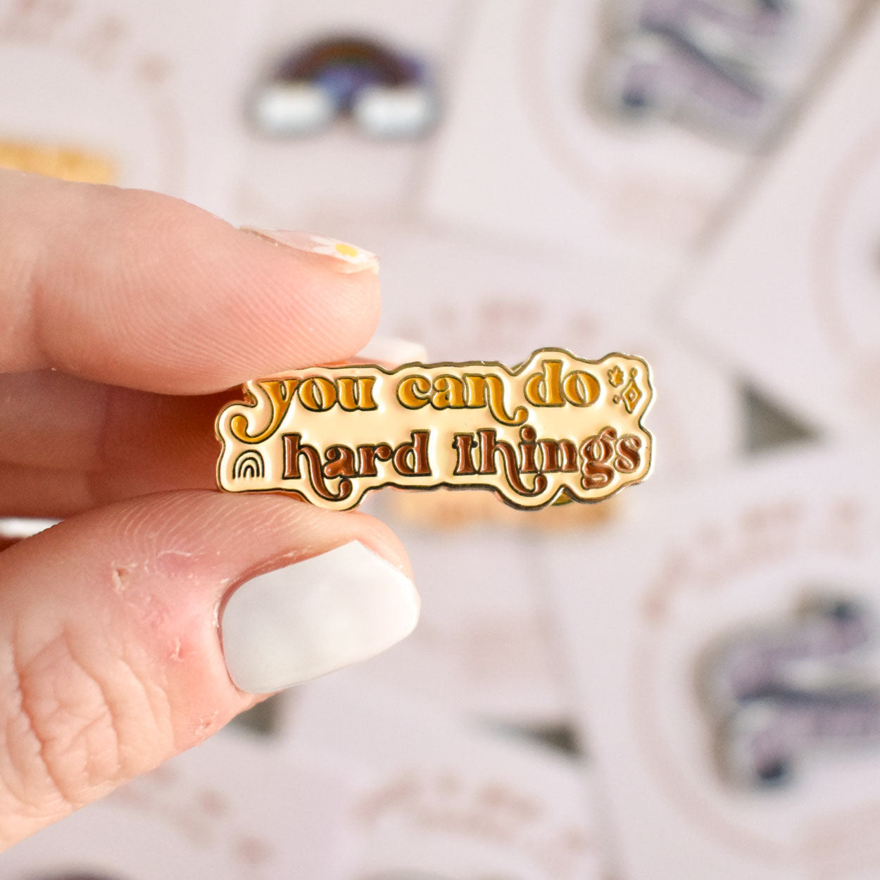 You Can Do Hard Things Pin