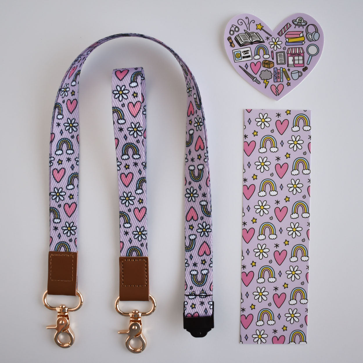 Rainbow Pattern Lanyard