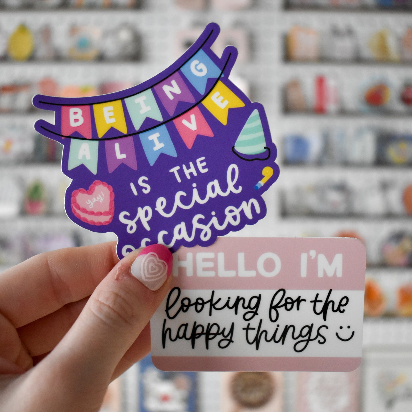 Hello / Happy Things Sticker