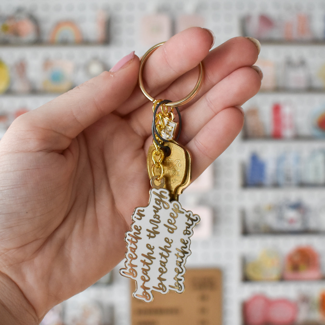 Breathe In Breathe Out Keychain