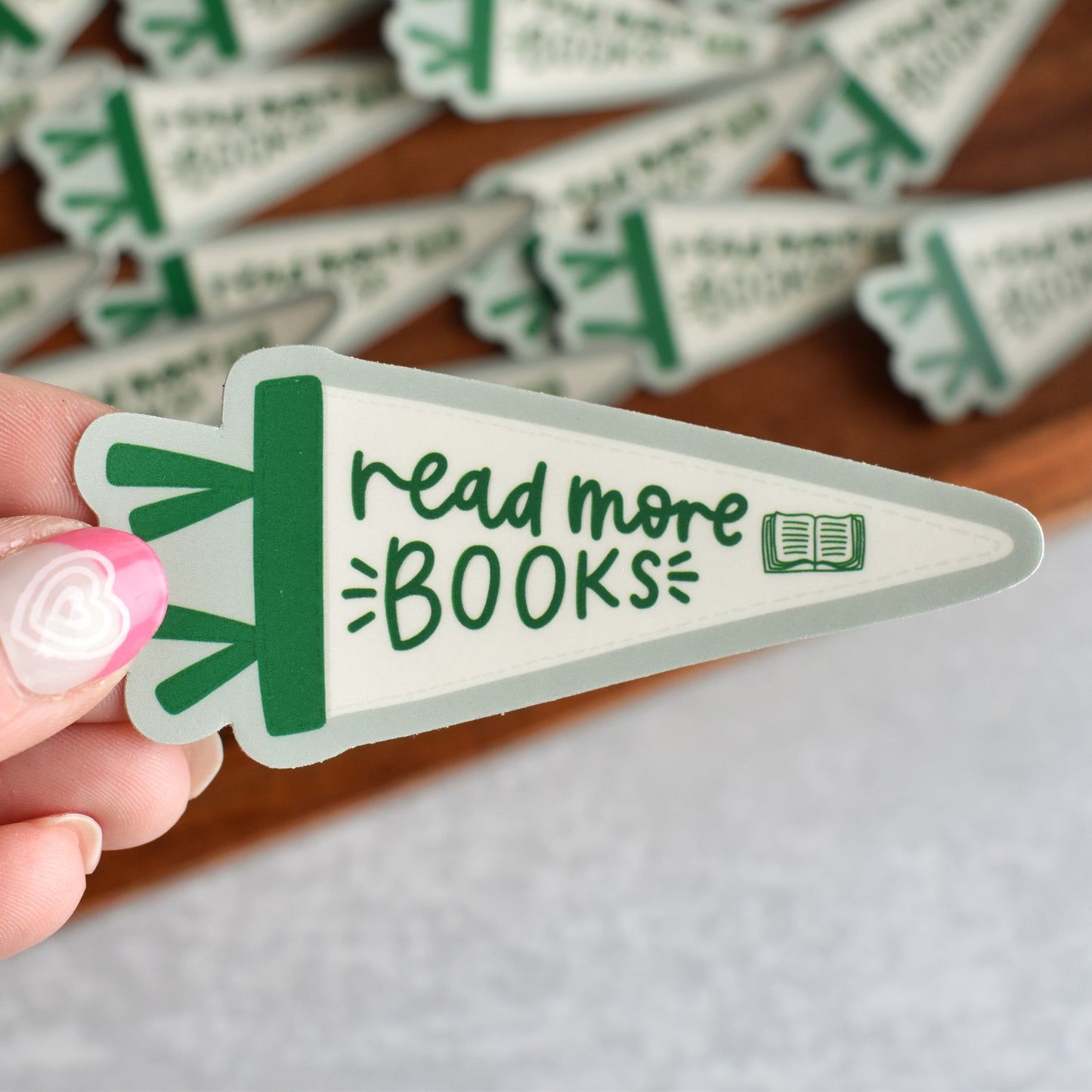 Read More Books Pennant Sticker