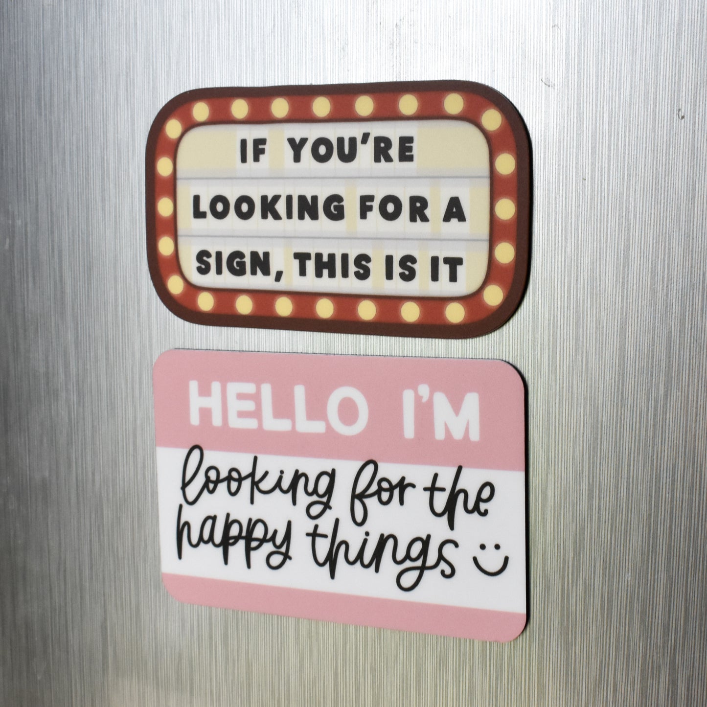 Hello / Happy Things Fridge Magnet