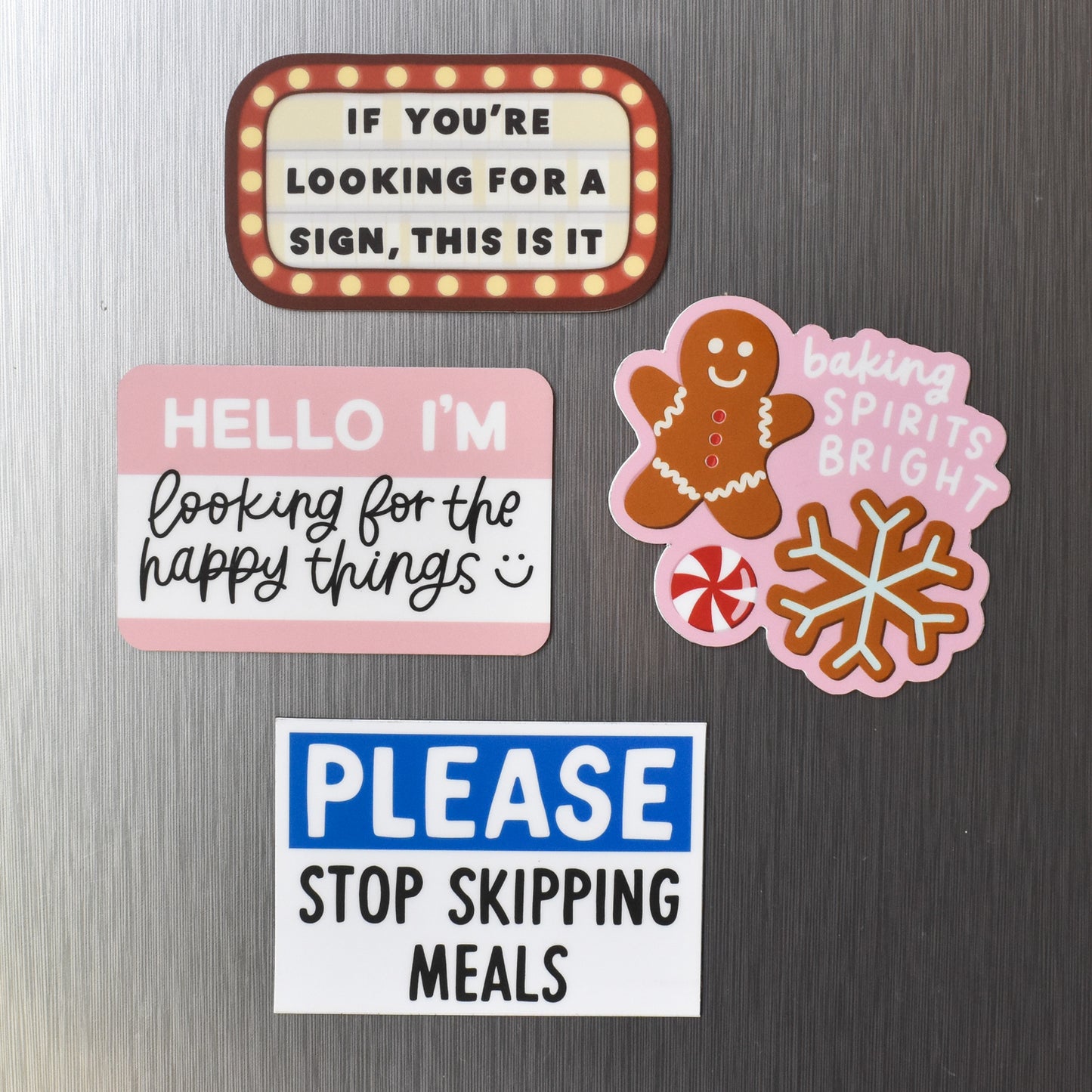 Hello / Happy Things Fridge Magnet