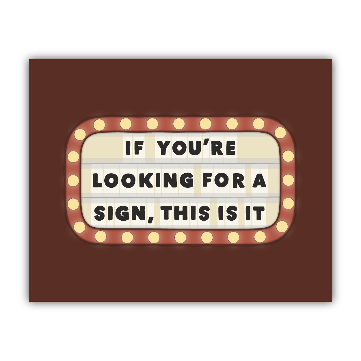 Looking for a Sign Print