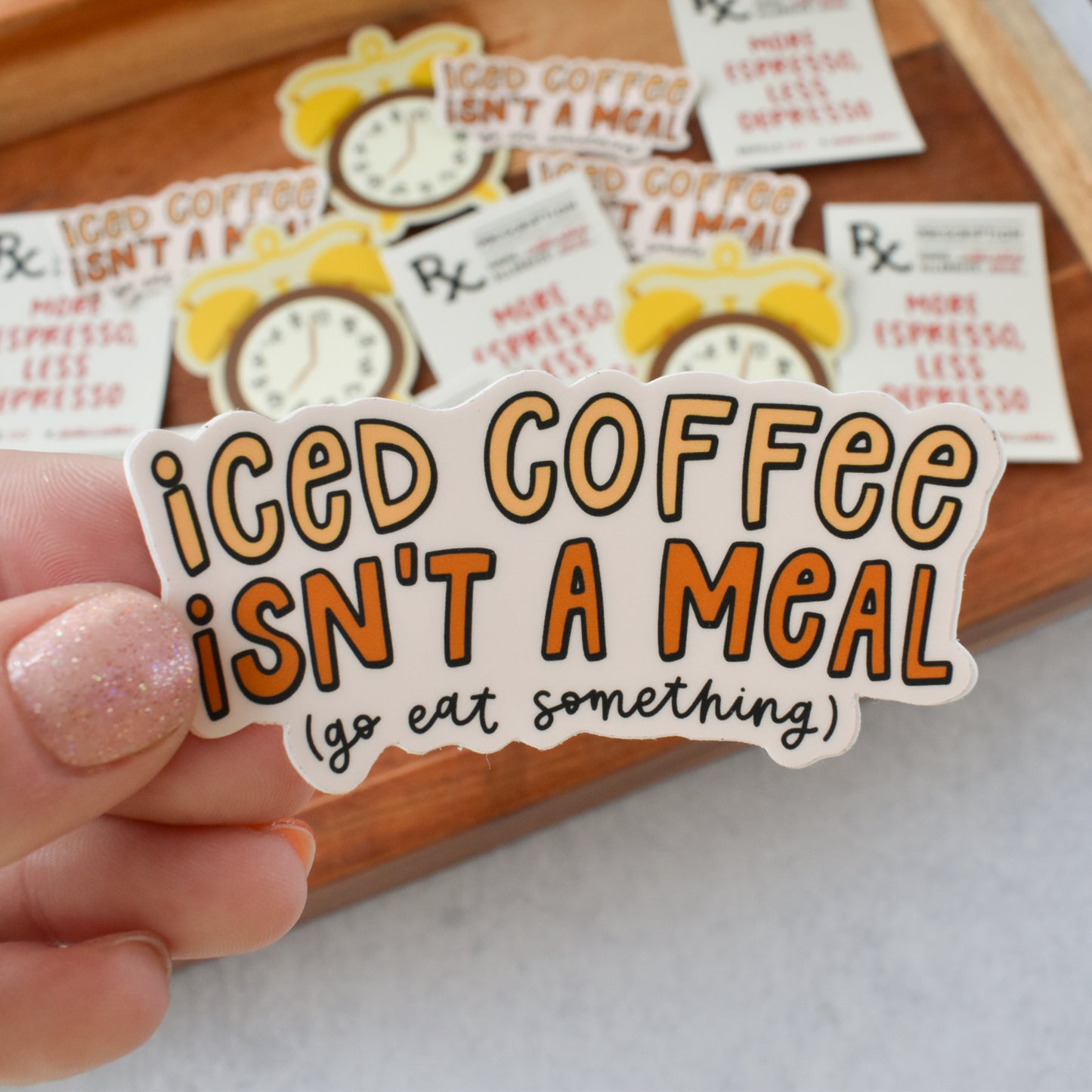Iced Coffee Isn't A Meal Sticker